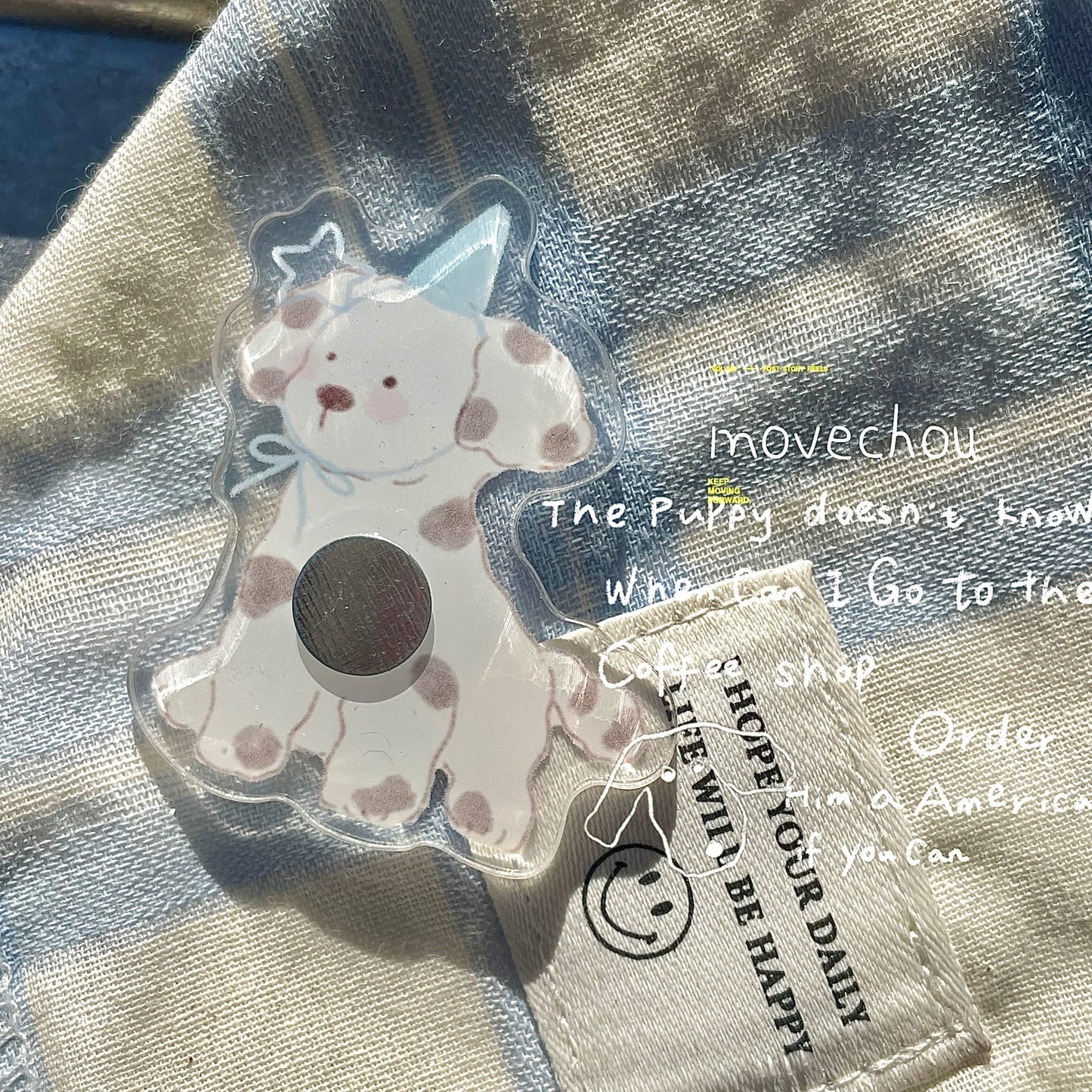 Little Birthday Puppy Nail Stand