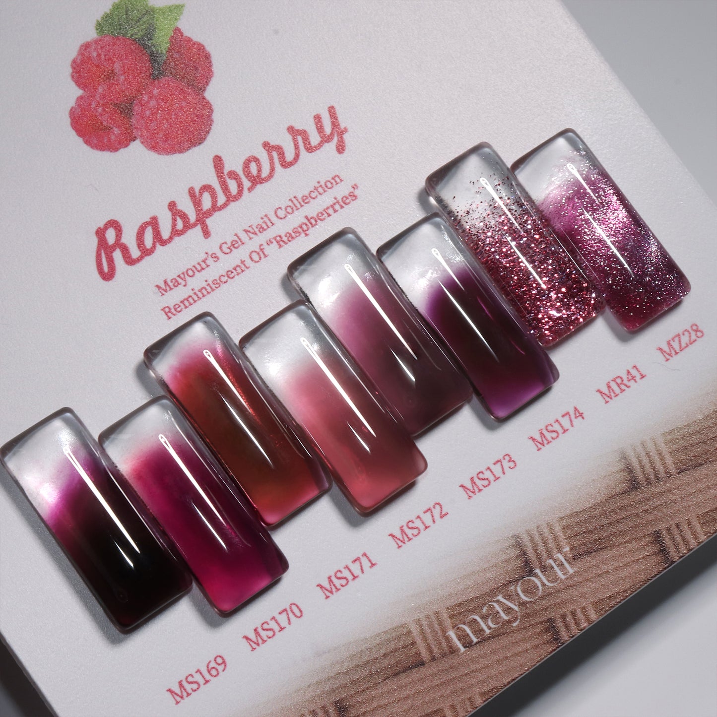 Mayour Raspberry Gel Set - 8 types
