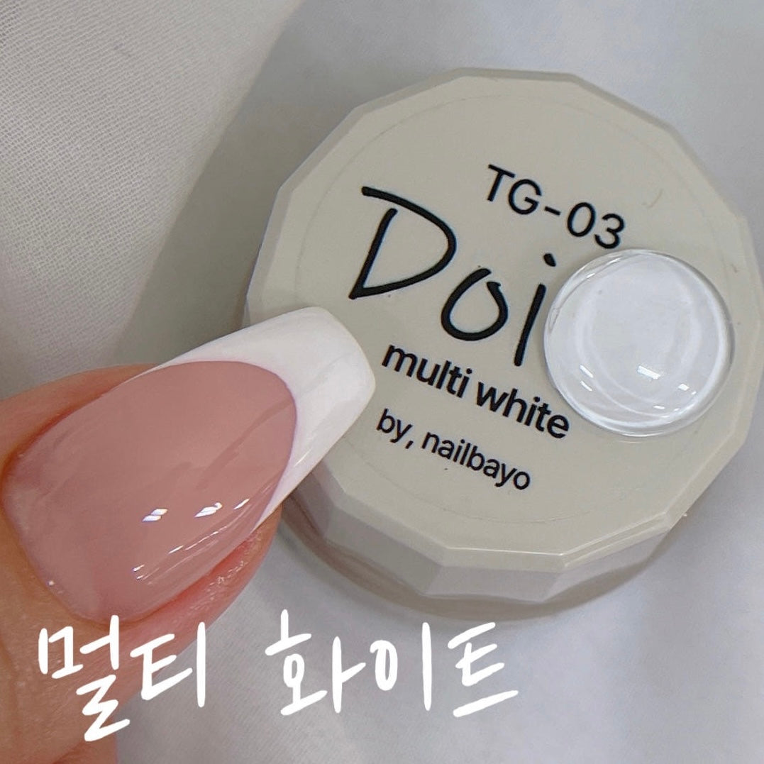 Nailbayo Tong Single Gel 03 Multi White