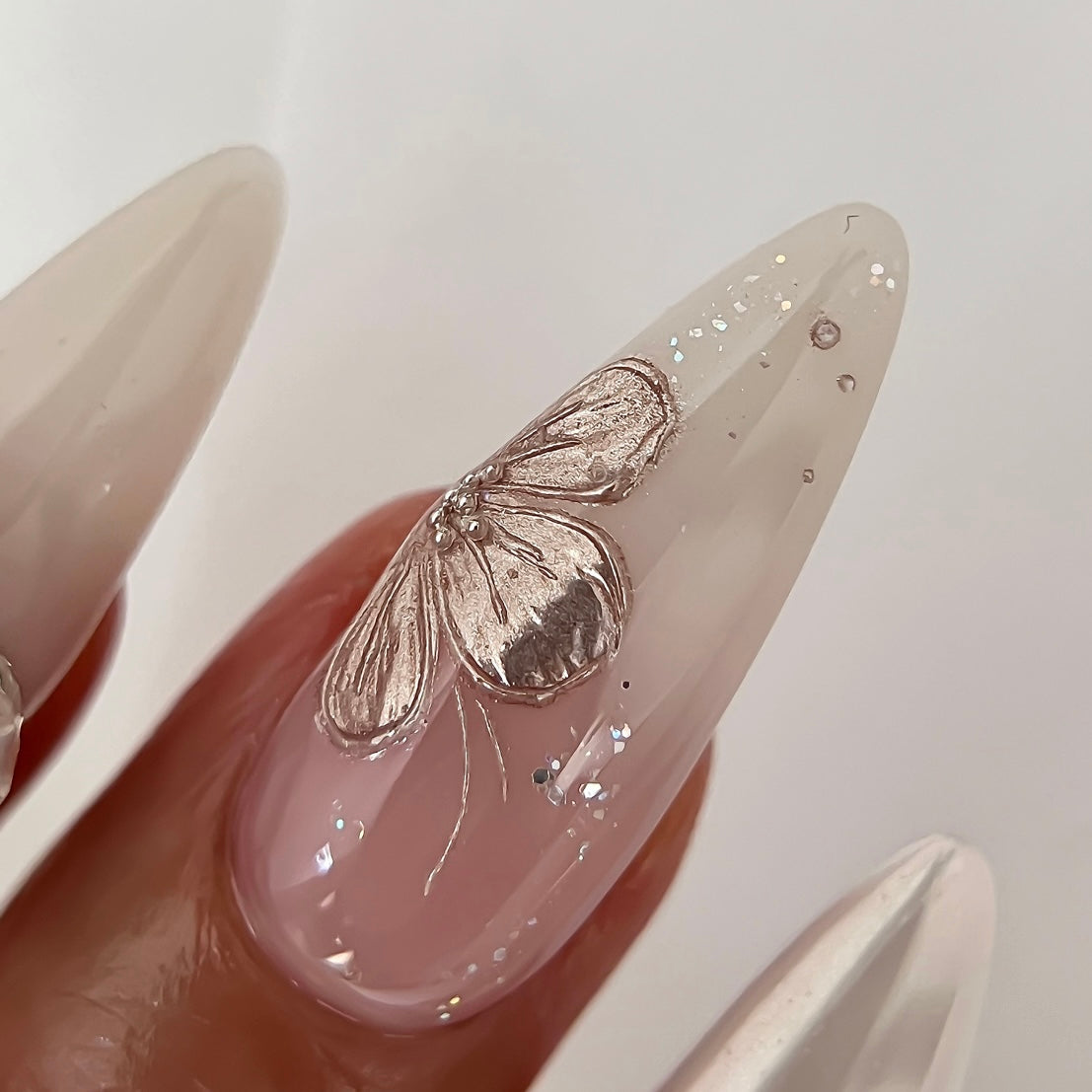 Nailbayo Tong Single Gel 03 Multi White