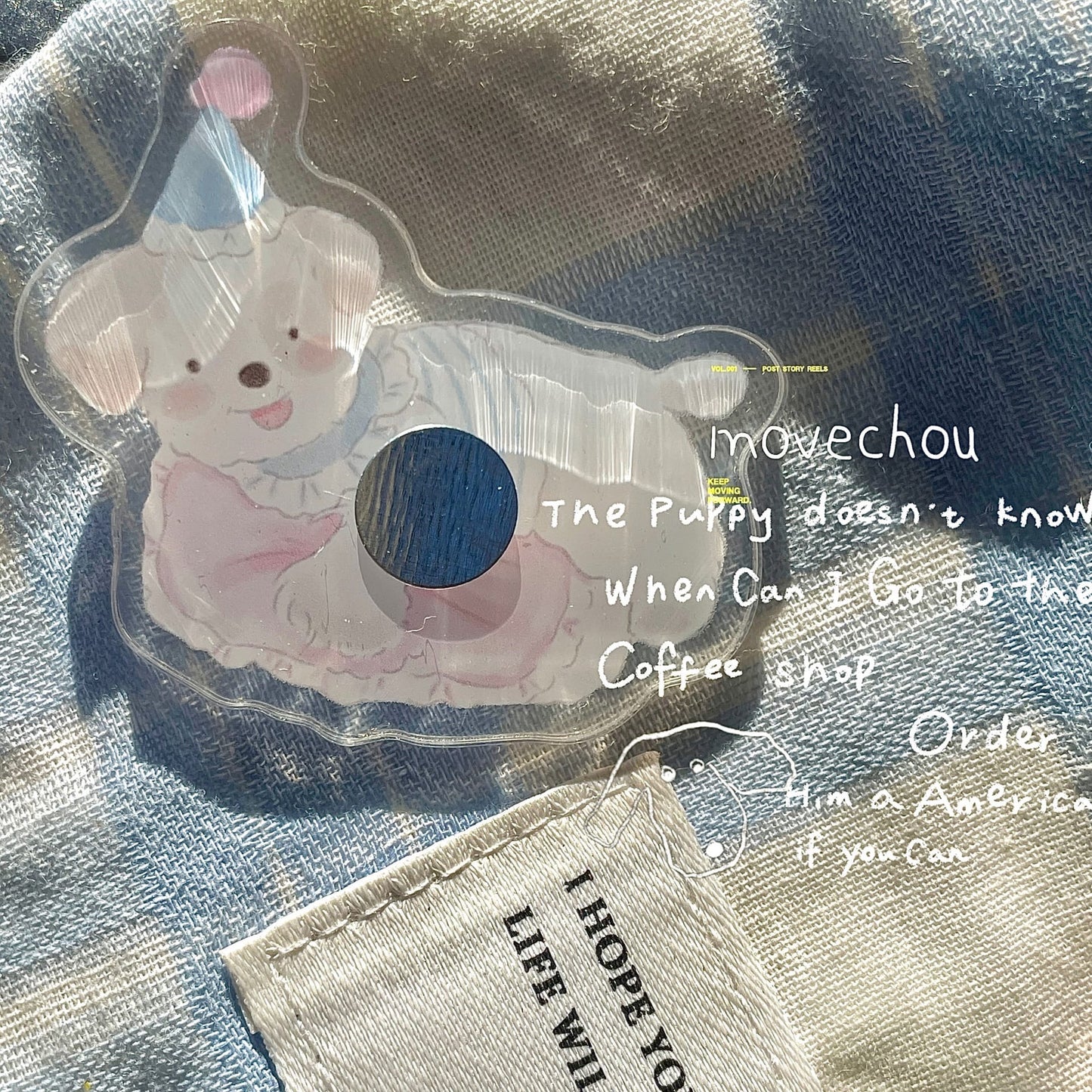 Little Sleeping Puppy Nail Stand