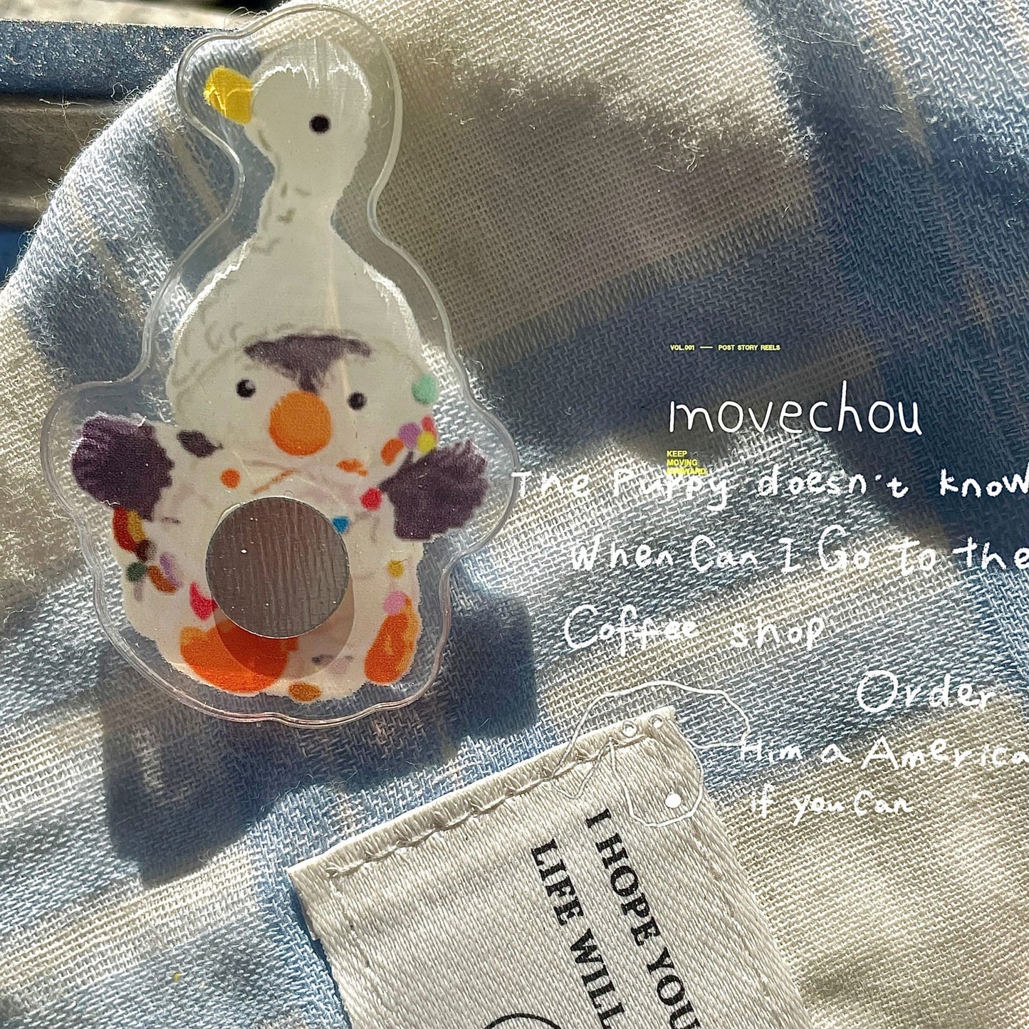 Little Goose Hat Pinguin Nail Stand