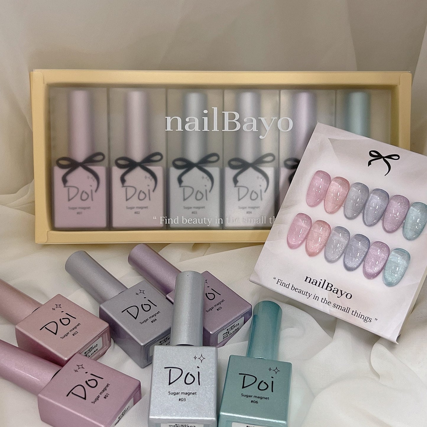 Nailbayo DOI Sugar Magnetic Gel Collection Set- 6 colours