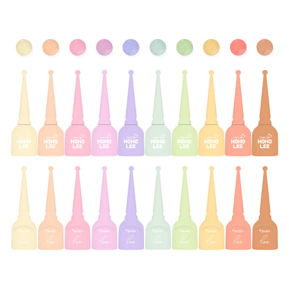 HOHOLEE Dalcom Macaron Gel Set - 10 Colours