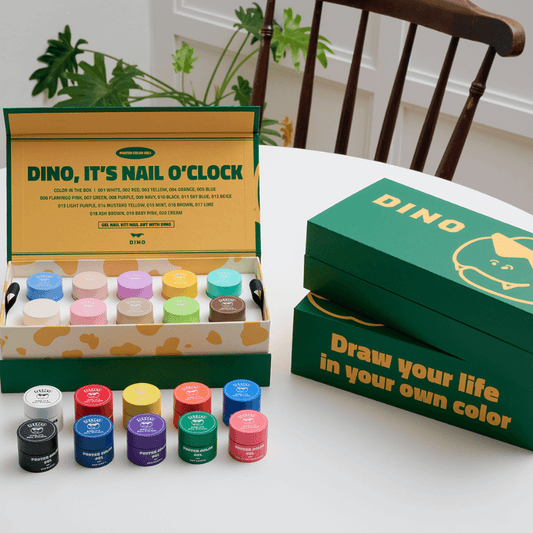 Dino Poster Colour Nail Art Set - 20 Colours