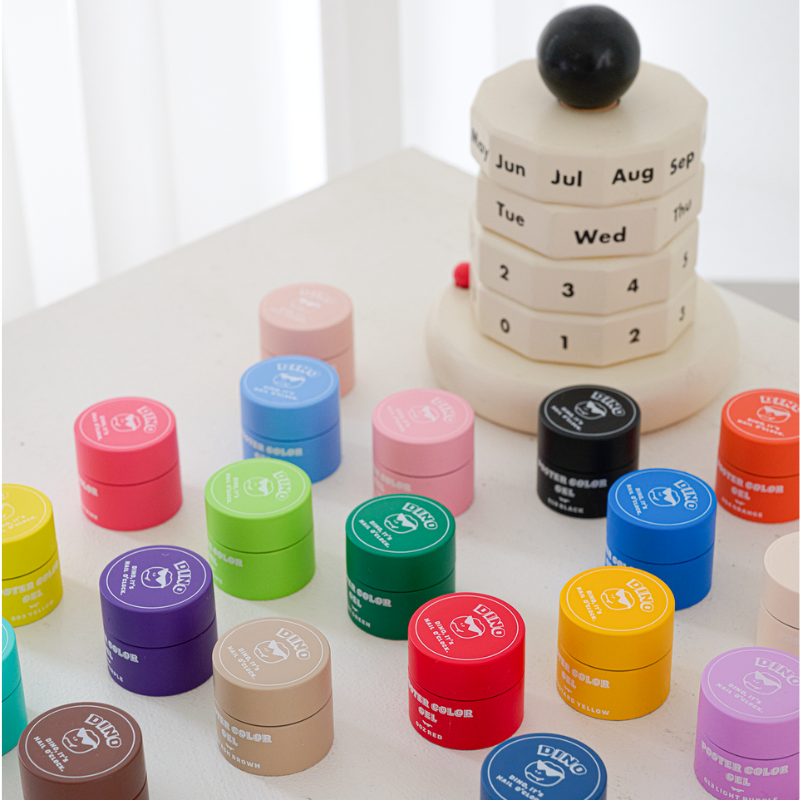 [Final Clearance] Dino Poster Colour Nail Art Single Gel