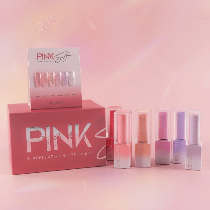 [Last Chance] Mayour Pink Salt Glitter Gel Collection