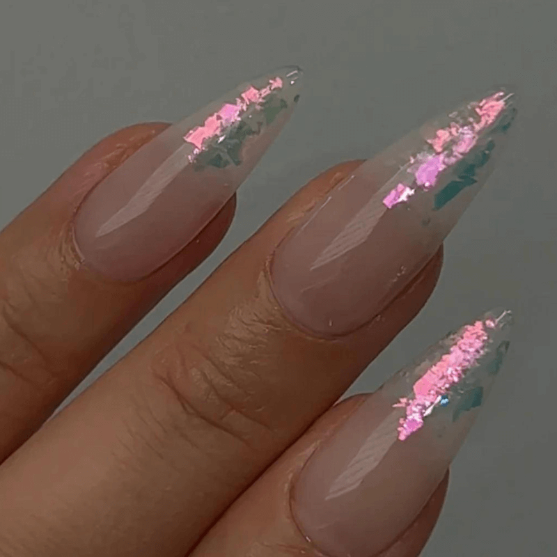 Nailbayo Pink Sunset Glitter