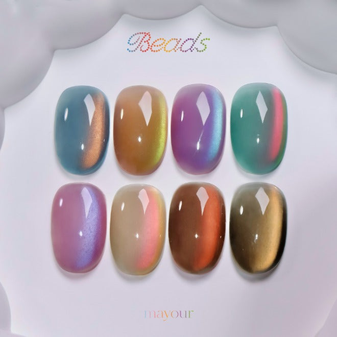 Mayour Beads Magnetic Gel Set - 8 colours (Magnet Included)