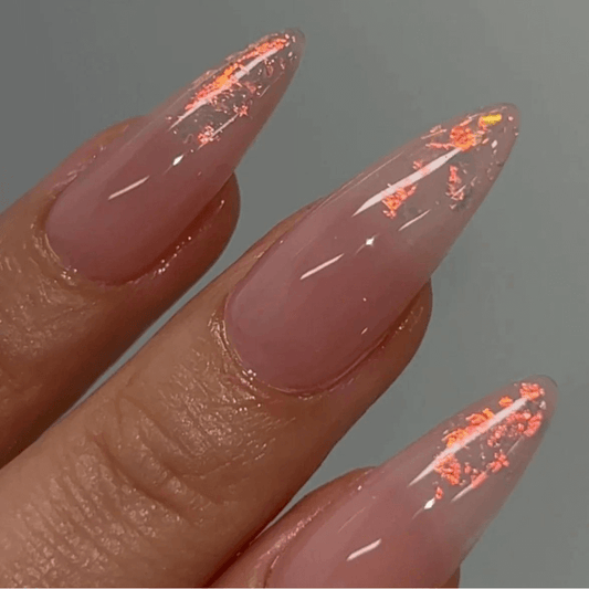 Nailbayo Peach Sunset Glitter