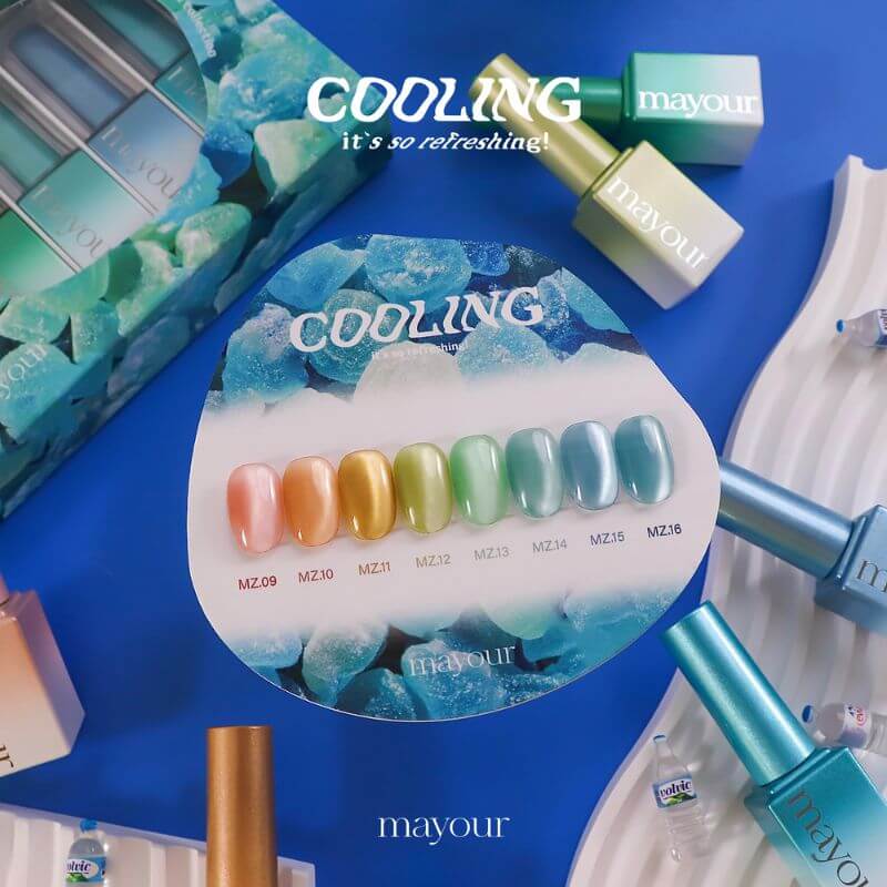 Mayour Cooling Magnetic Gel Set - 8 colours (Magnet Included)