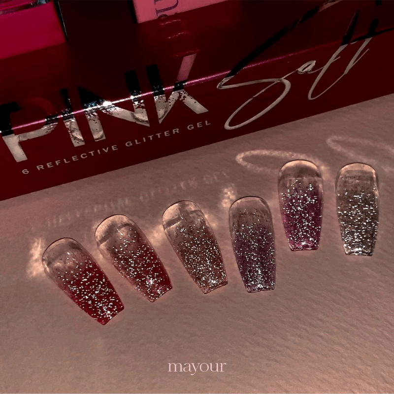 [Last Chance] Mayour Pink Salt Glitter Gel Collection