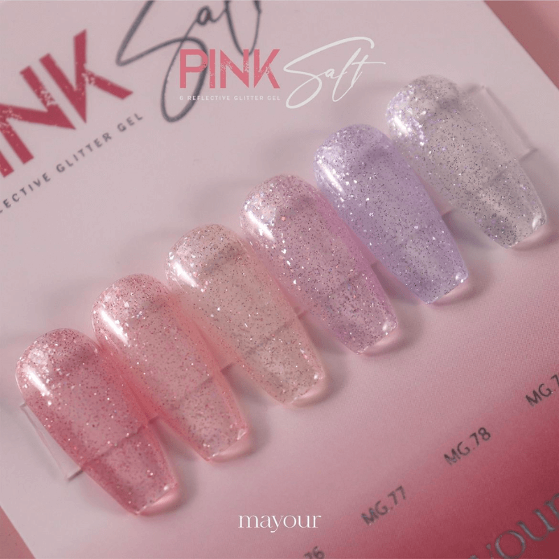 [Last Chance] Mayour Pink Salt Glitter Gel Collection