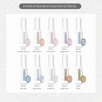 Fiote Beam Beam Glitter Gel Set - 10 Colours