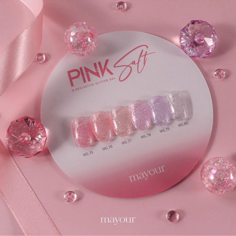 [Last Chance] Mayour Pink Salt Glitter Gel Collection