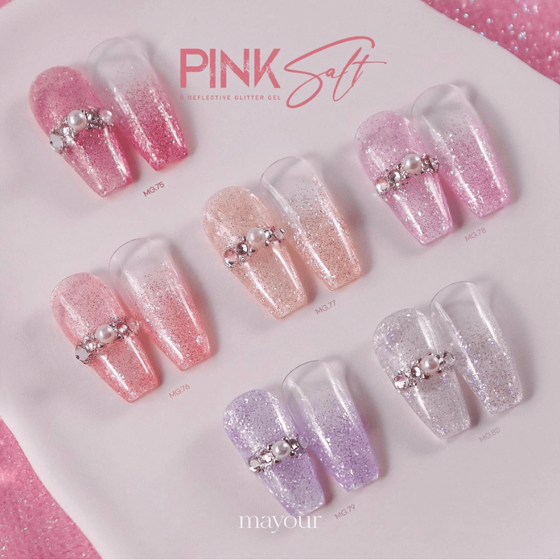 [Last Chance] Mayour Pink Salt Glitter Gel Collection