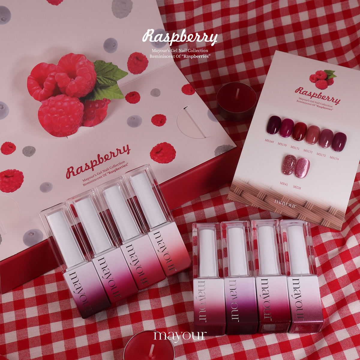 [Buy 2 Get 1 FREE] Mayour Raspberry Gel Collection