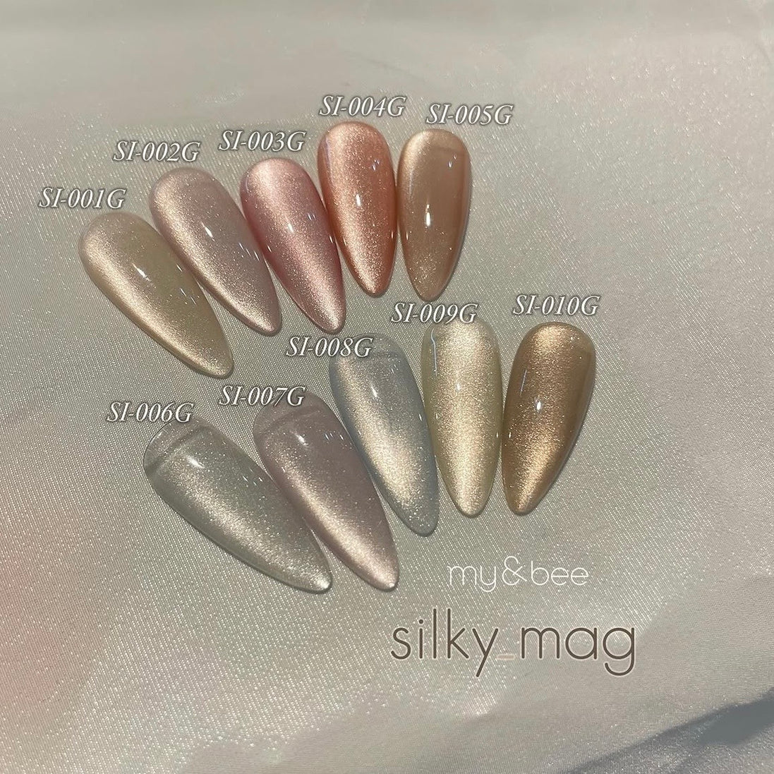 my&bee Silky Mag Gel Collection SI001G-SI010G (Magnetic/Cateye)