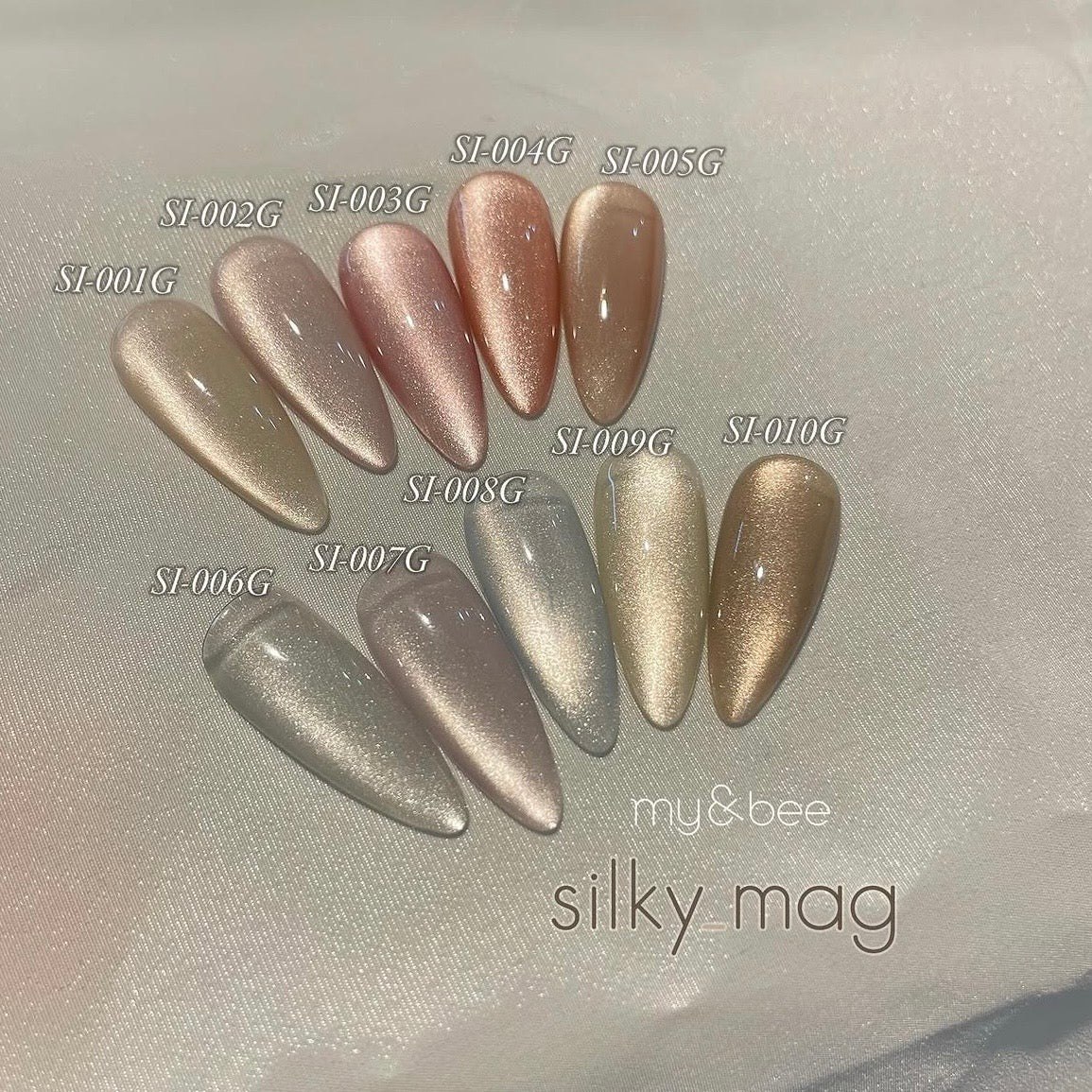 my&bee Silky Mag Gel Collection SI001G-SI010G (Magnetic/Cateye)