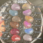 my&bee High-light Flash Single Glitter Gel Collection