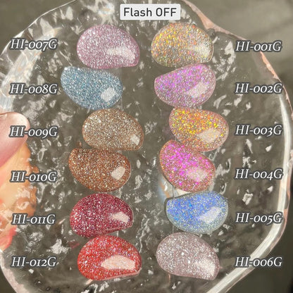 my&bee High-light Flash Single Glitter Gel - 12 Shades