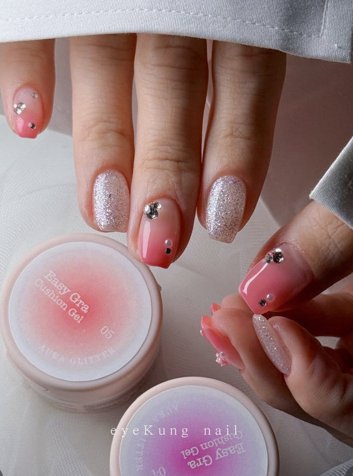 [Final Clearance] AURAGLITTER Easy Gra Ombre Cushion Gel Collection