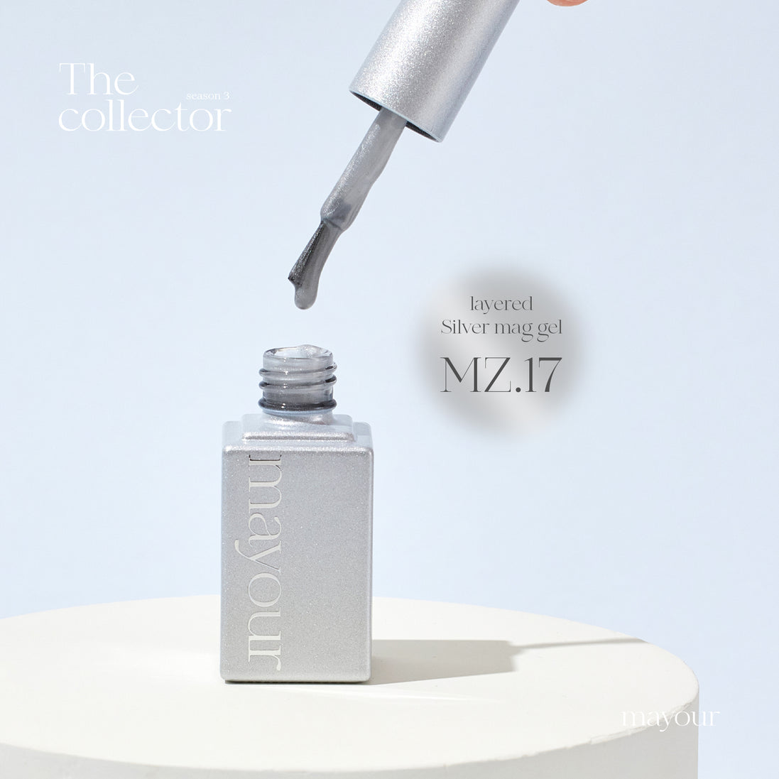 Mayour Layering Silver Magnetic Gel MZ.17 (Magnetic/Cateye)