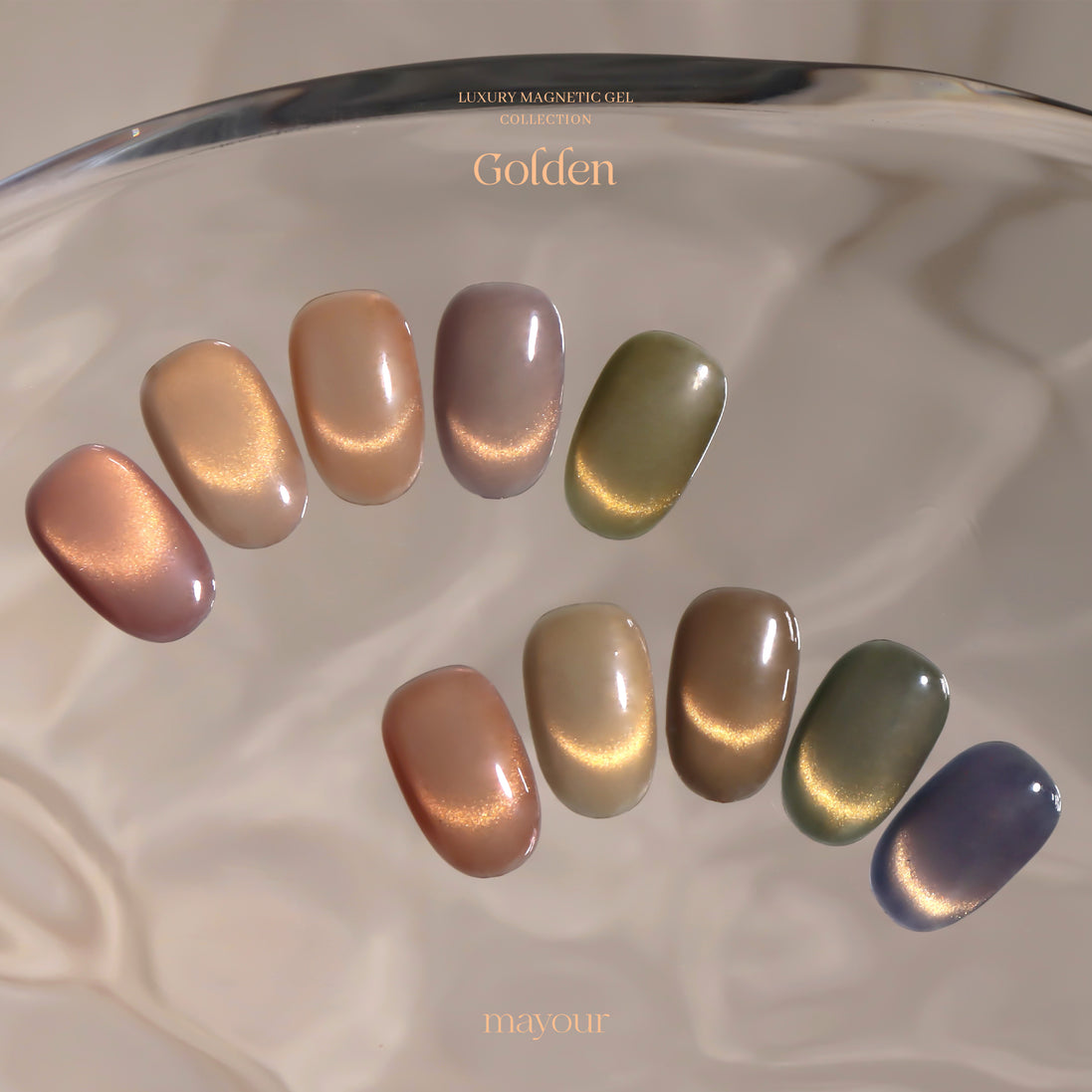 Mayour Golden Gel Collection (Magnetic/Cateye)