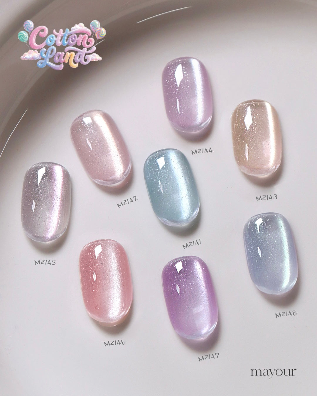 Mayour Cotton Land Gel Collection (Magnetic/Cateye)