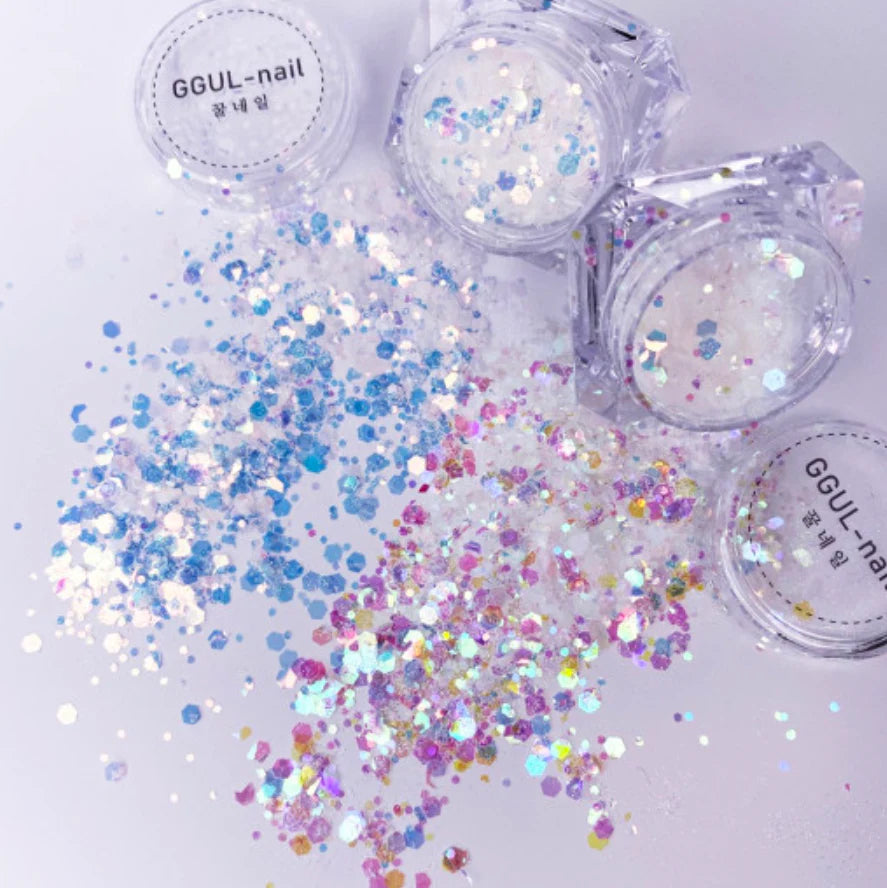 [Final Clearance] Nailbayo Gguliter Glitter blue and pink