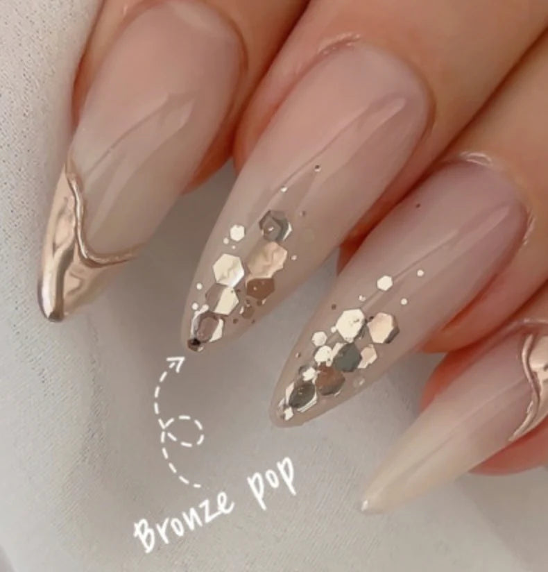 [Final Clearance] Nailbayo Bronze pop Glitter