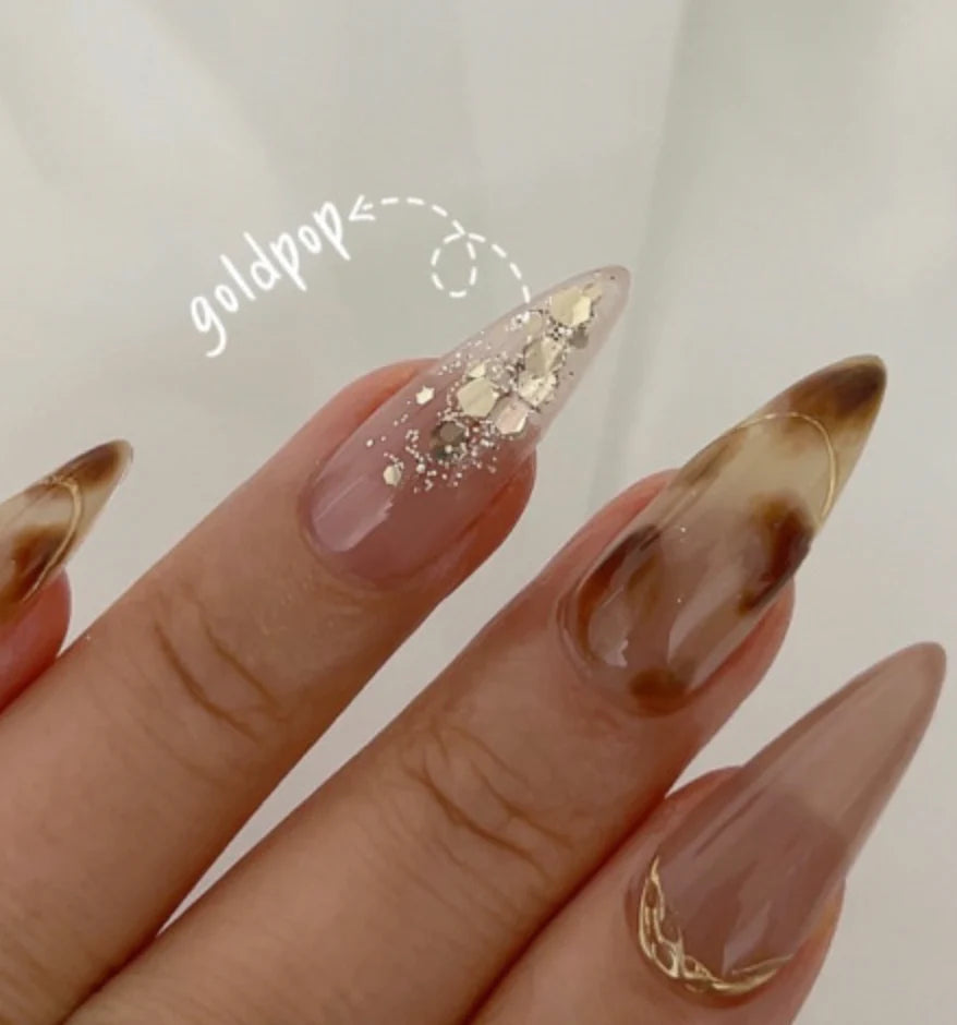 Nailbayo Gold Pop Glitter