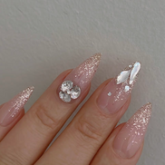 Nailbayo Doi Beige Gold Glitter Gel