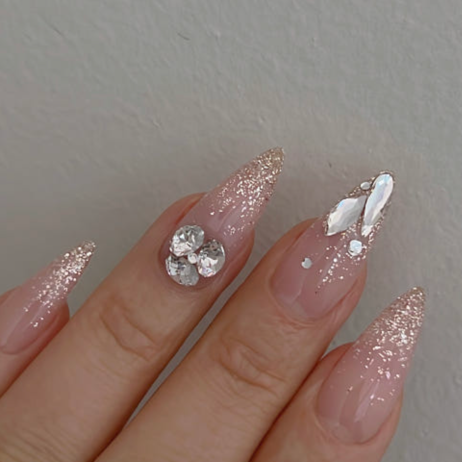 Nailbayo Doi Beige Gold Glitter Gel