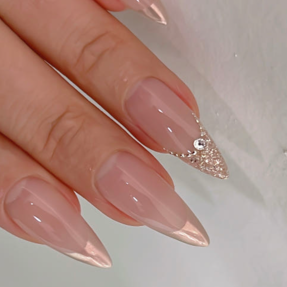 Nailbayo Doi Beige Gold Glitter Gel