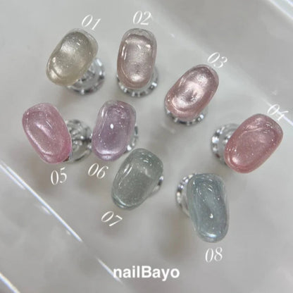 Nailbayo DOI Shiny Magnetic Gel Collection Set- 8 colours