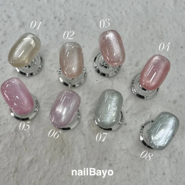 Nailbayo DOI Shiny Magnetic Gel Collection Set- 8 colours